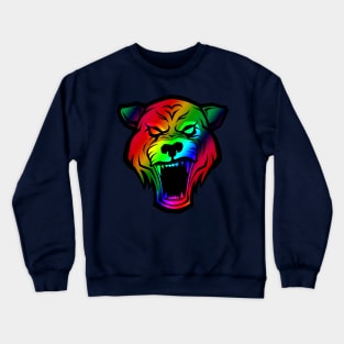 Colorful Fantastic Roaring Tiger Tee Impressive Gift Crewneck Sweatshirt